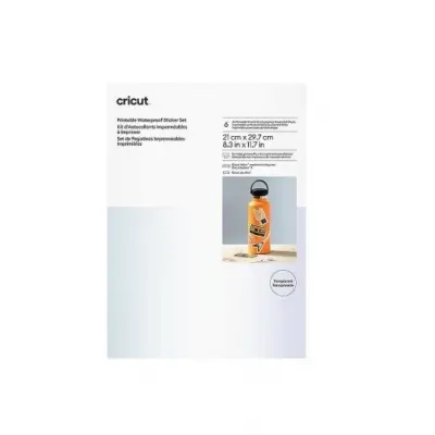 CRICUT 2010352 YAZDIRILABİLİR SUYA DAYANIKLI TRANSPARAN ÇIKARTMA SETİ - A4 - 6 SAYFA